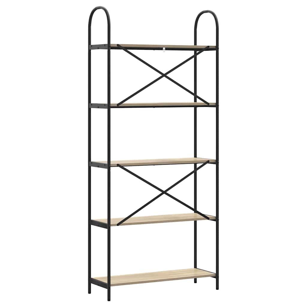 Libreria rovere sonoma 80 x 30 x 183 cm Legno multistrato