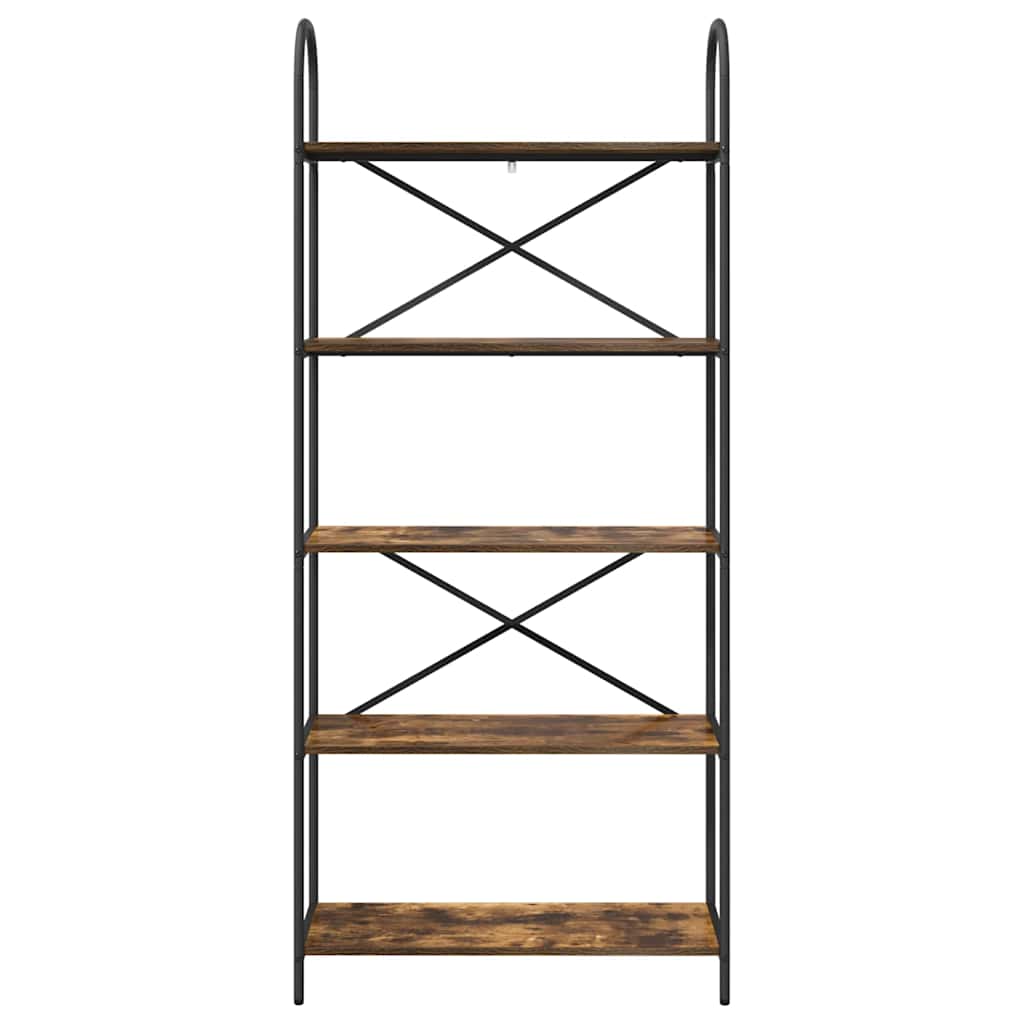 Libreria Rovere fumo 80 x 30 x 183 cm Legno multistrato