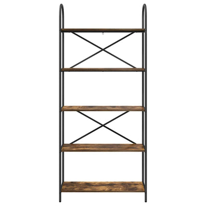 Libreria Rovere fumo 80 x 30 x 183 cm Legno multistrato