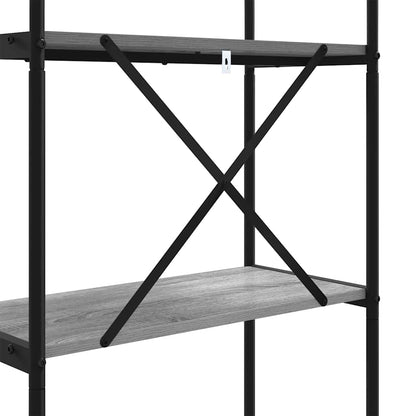 Libreria Grigio sonoma 80 x 30 x 183 cm Legno multistrato