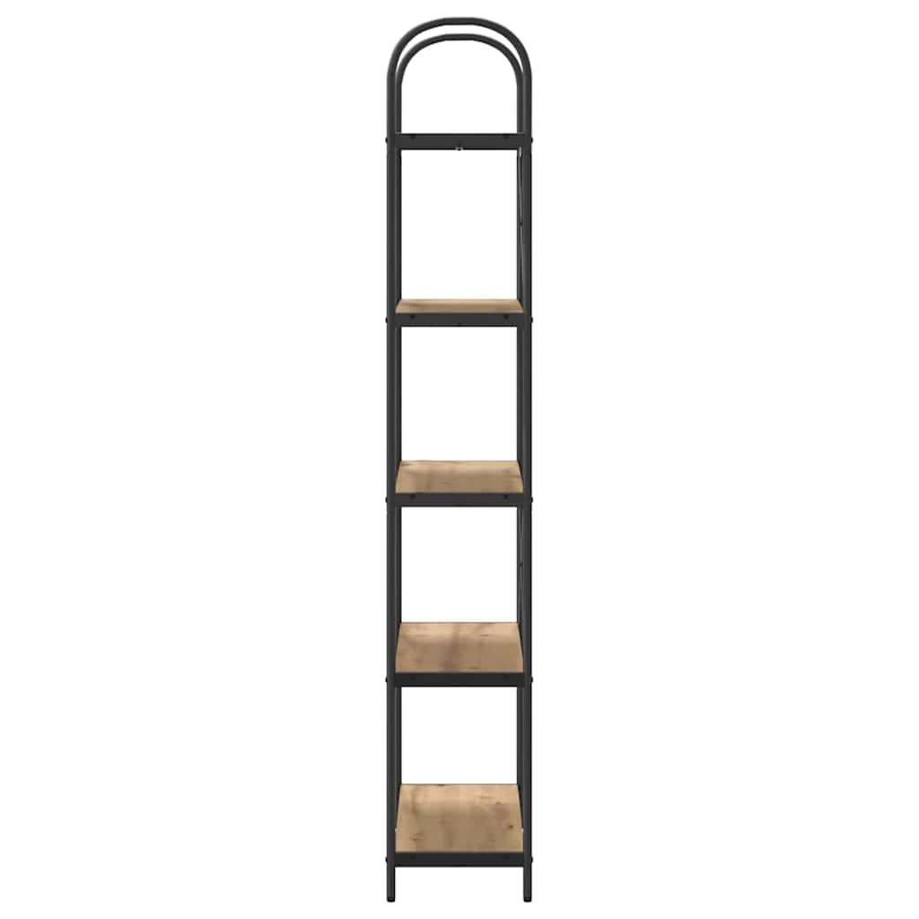 Libreria rovere artigianale 80 x 30 x 183 cm Legno multistrato