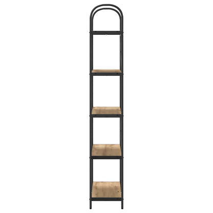 Libreria rovere artigianale 80 x 30 x 183 cm Legno multistrato