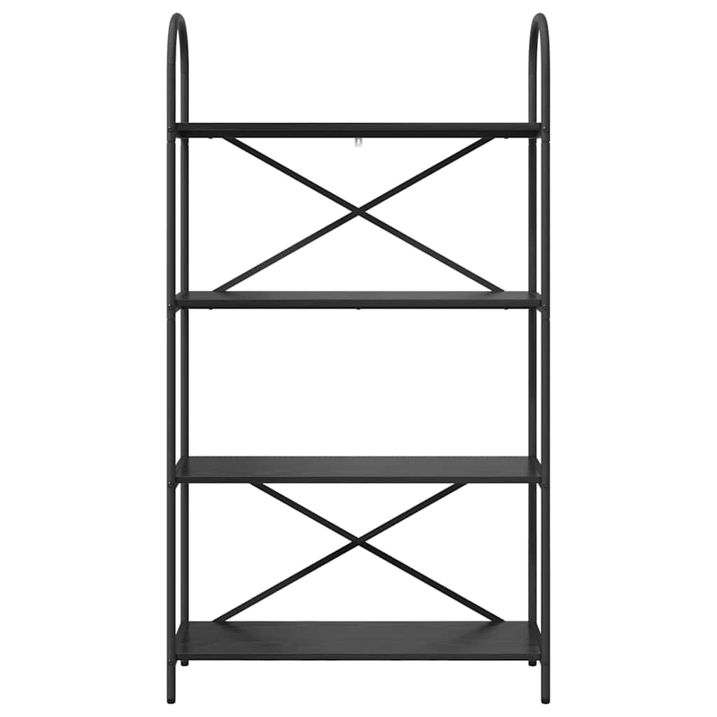 Libreria Rovere nero 80 x 30 x 146 cm Legno multistrato