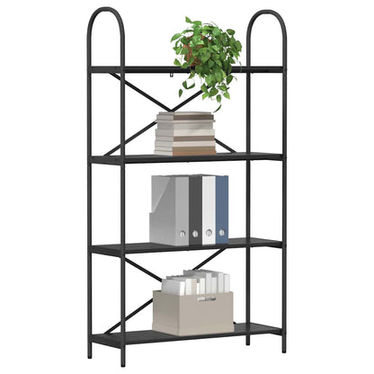 Libreria Rovere nero 80 x 30 x 146 cm Legno multistrato