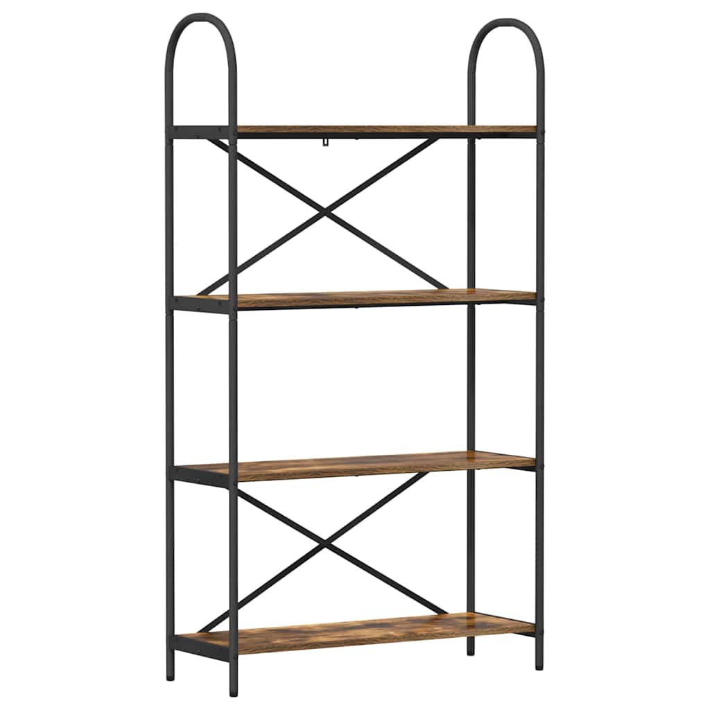 Libreria Rovere fumo 80 x 30 x 146 cm Legno multistrato