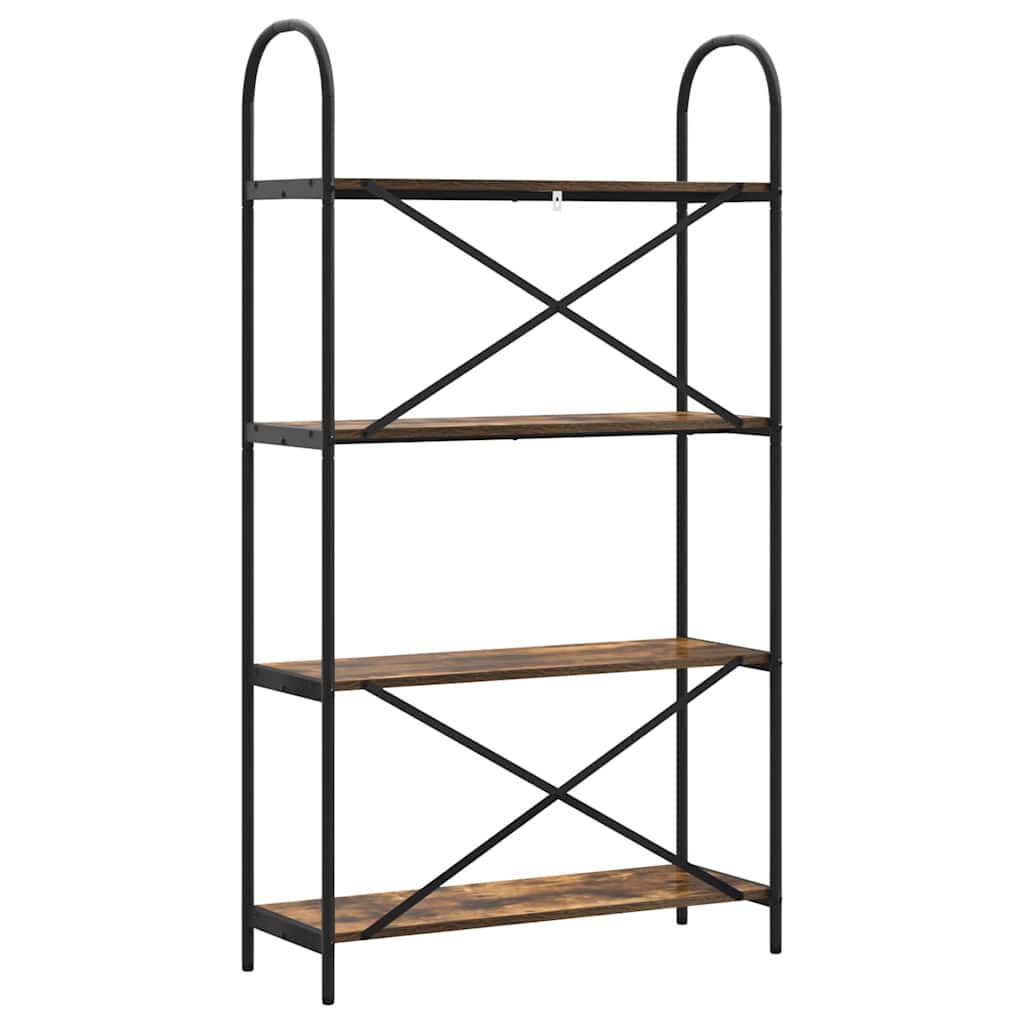 Libreria Rovere fumo 80 x 30 x 146 cm Legno multistrato