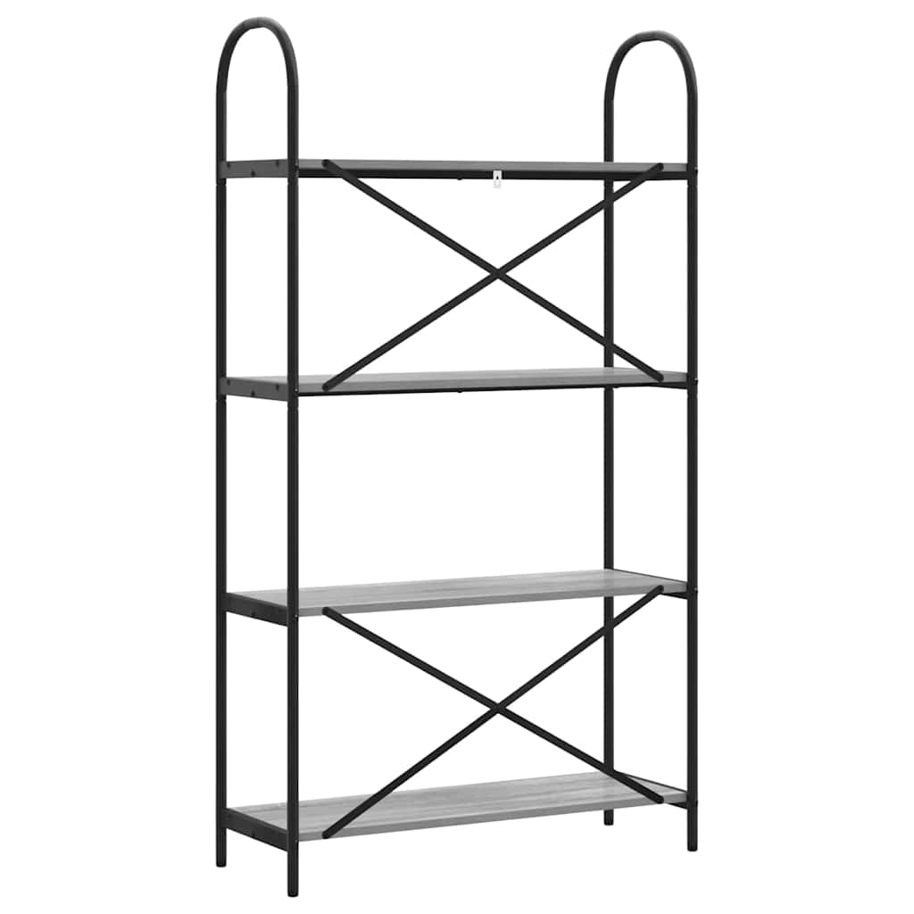 Libreria Grigio sonoma 80 x 30 x 146 cm Legno multistrato