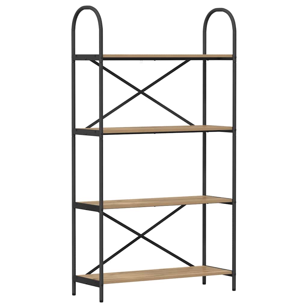 Libreria rovere artigianale 80 x 30 x 146 cm Legno multistrato