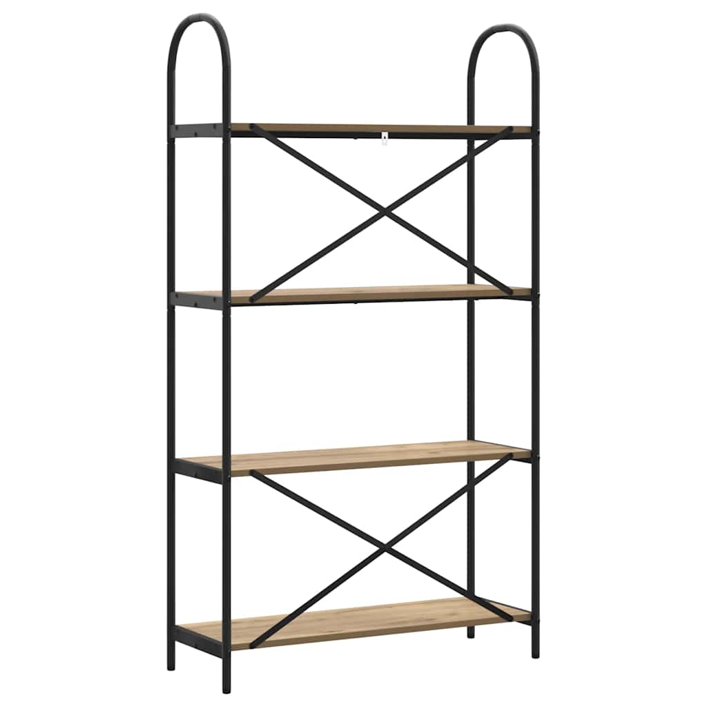 Libreria rovere artigianale 80 x 30 x 146 cm Legno multistrato