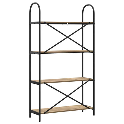 Libreria rovere artigianale 80 x 30 x 146 cm Legno multistrato