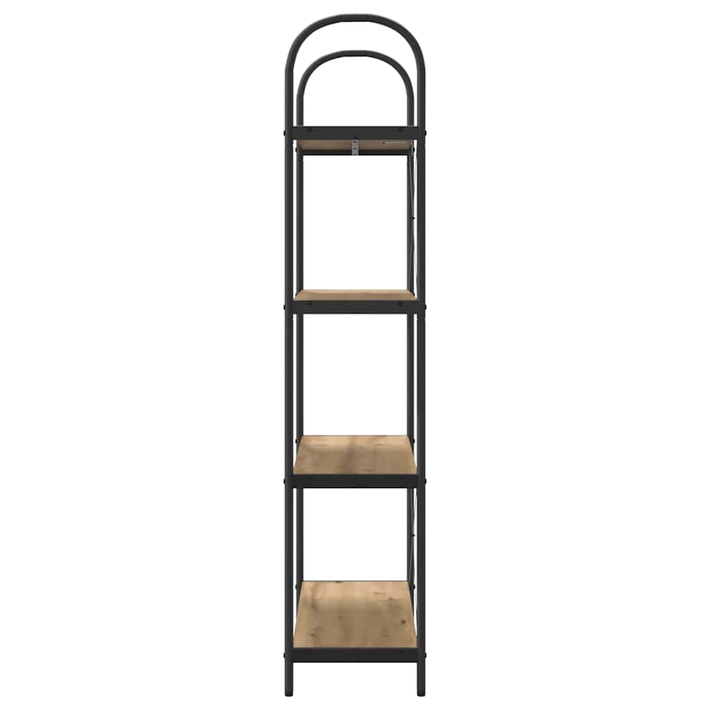 Libreria rovere artigianale 80 x 30 x 146 cm Legno multistrato