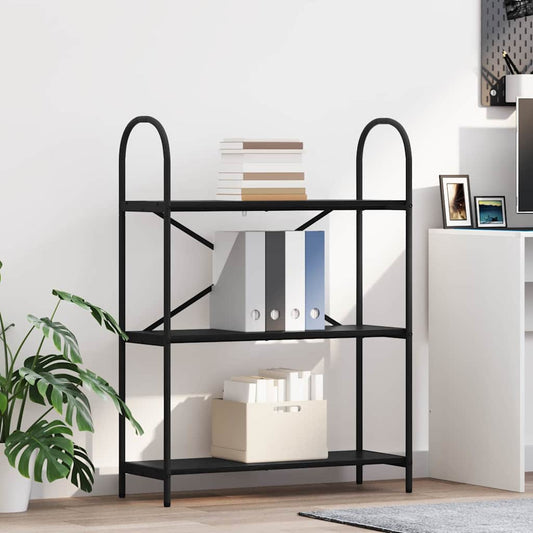 Libreria Rovere nero 80 x 30 x 109 cm Legno multistrato