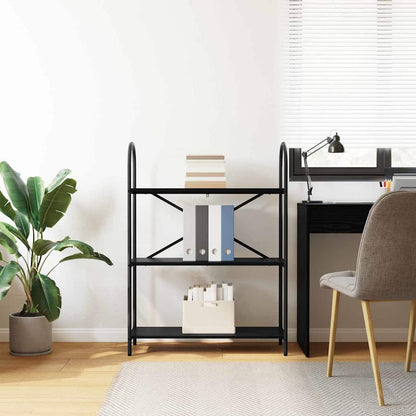 Libreria Rovere nero 80 x 30 x 109 cm Legno multistrato