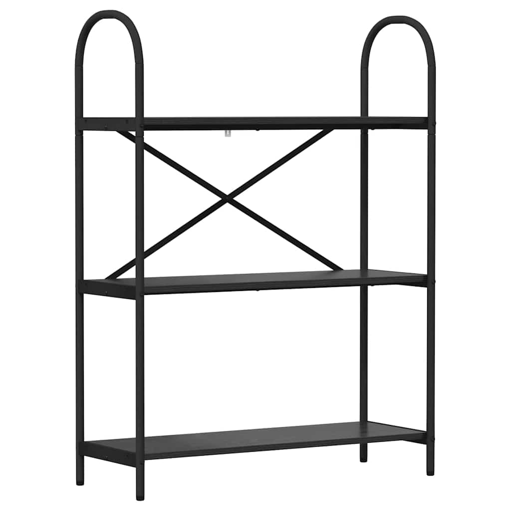 Libreria Rovere nero 80 x 30 x 109 cm Legno multistrato