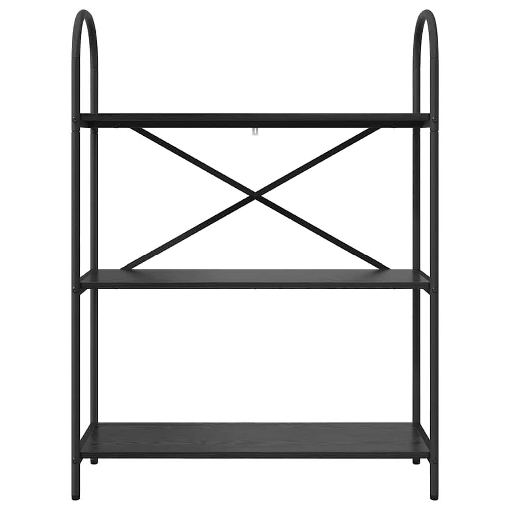 Libreria Rovere nero 80 x 30 x 109 cm Legno multistrato