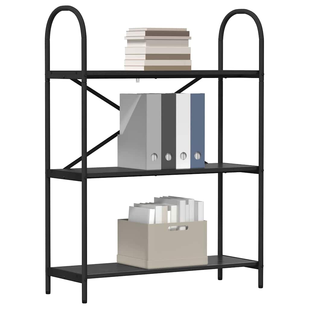 Libreria Rovere nero 80 x 30 x 109 cm Legno multistrato