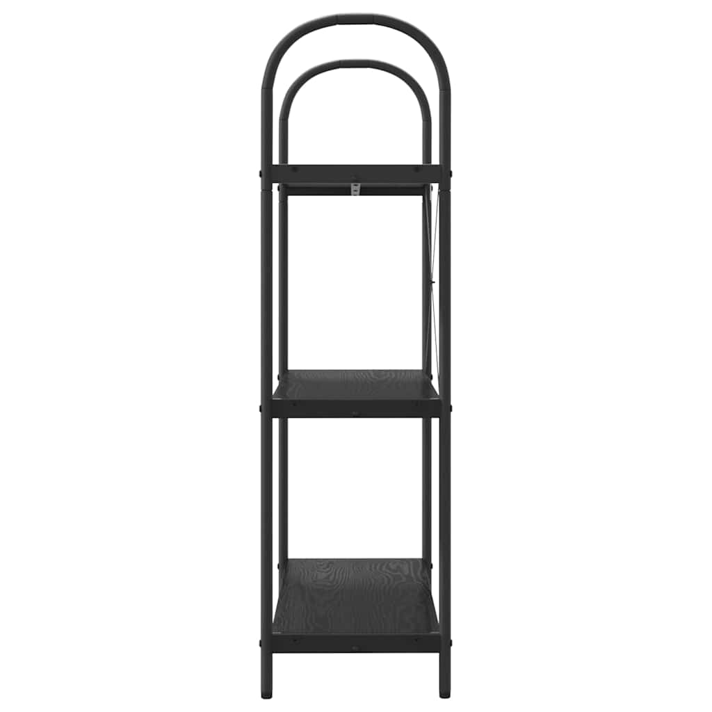 Libreria Rovere nero 80 x 30 x 109 cm Legno multistrato