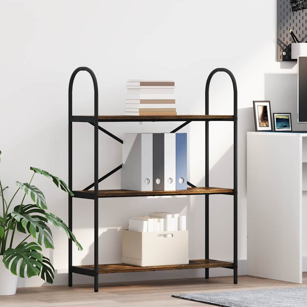 Libreria Rovere fumo 80 x 30 x 109 cm Legno multistrato