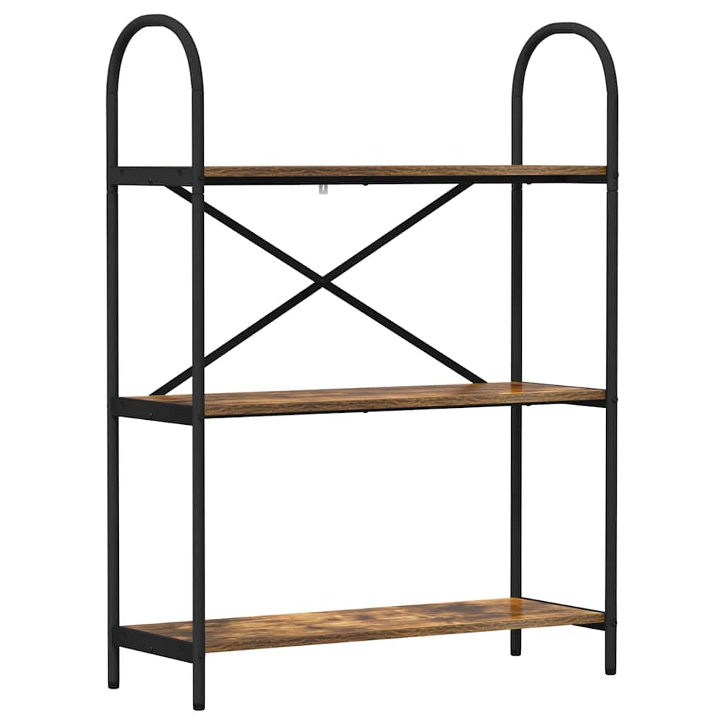 Libreria Rovere fumo 80 x 30 x 109 cm Legno multistrato