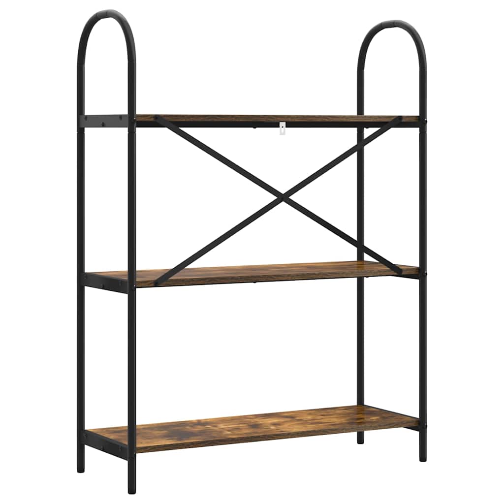 Libreria Rovere fumo 80 x 30 x 109 cm Legno multistrato