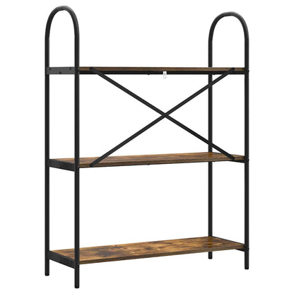 Libreria Rovere fumo 80 x 30 x 109 cm Legno multistrato