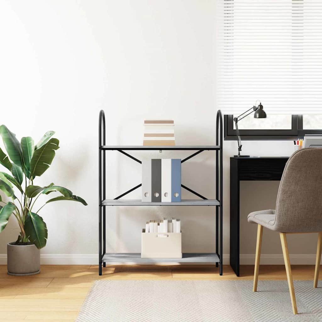 Libreria Grigio sonoma 80 x 30 x 109 cm Legno multistrato