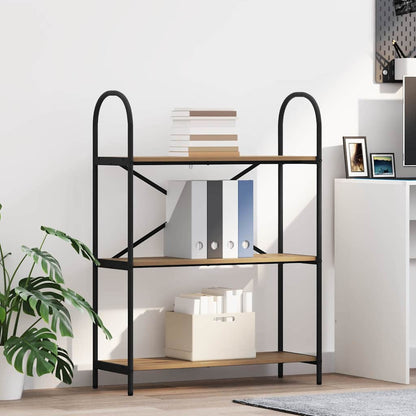 Libreria rovere artigianale 80 x 30 x 109 cm Legno multistrato