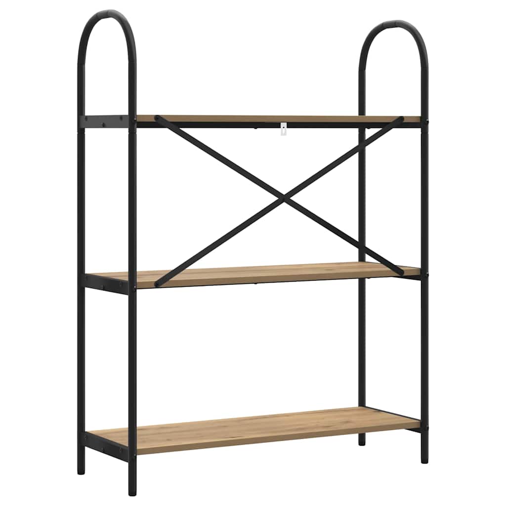 Libreria rovere artigianale 80 x 30 x 109 cm Legno multistrato