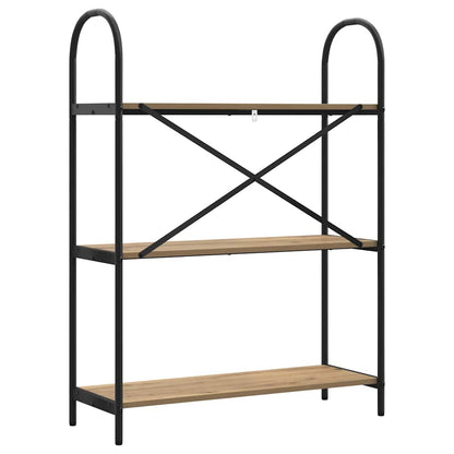 Libreria rovere artigianale 80 x 30 x 109 cm Legno multistrato