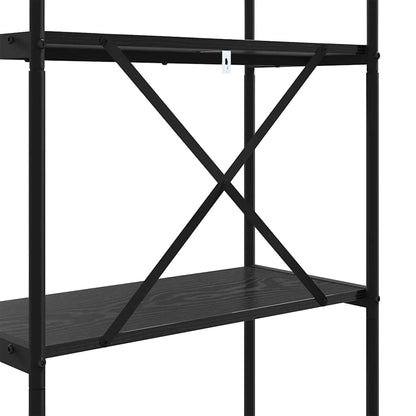 Libreria Rovere nero 60 x 30 x 183 cm Legno multistrato