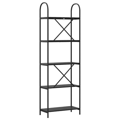 Libreria Rovere nero 60 x 30 x 183 cm Legno multistrato