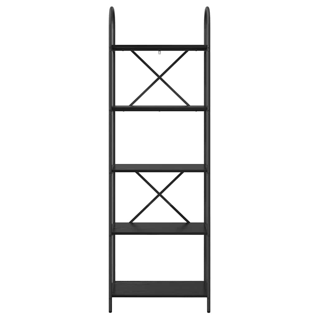 Libreria Rovere nero 60 x 30 x 183 cm Legno multistrato