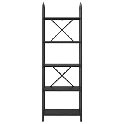 Libreria Rovere nero 60 x 30 x 183 cm Legno multistrato