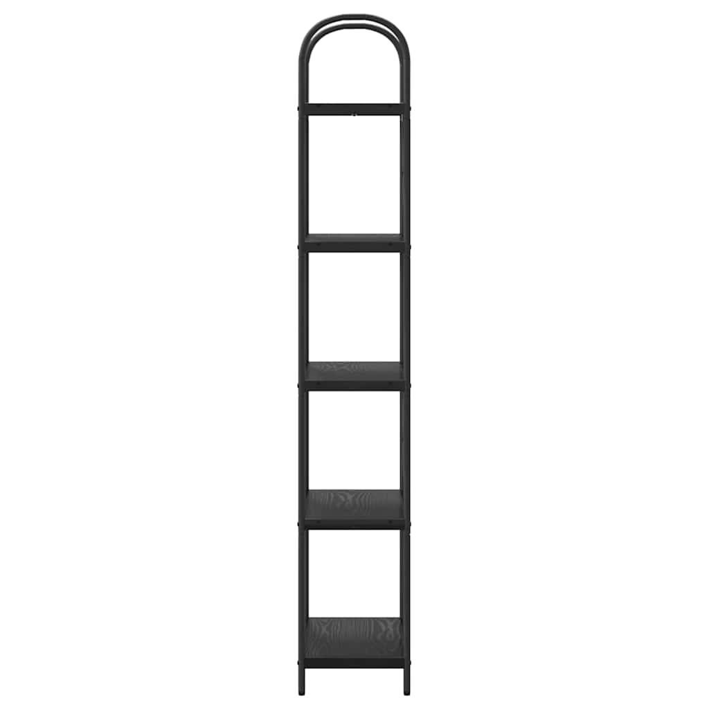 Libreria Rovere nero 60 x 30 x 183 cm Legno multistrato