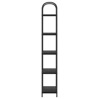 Libreria Rovere nero 60 x 30 x 183 cm Legno multistrato