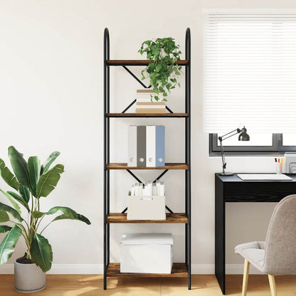 Libreria Rovere fumo 60 x 30 x 183 cm Legno multistrato