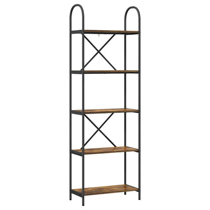 Libreria Rovere fumo 60 x 30 x 183 cm Legno multistrato