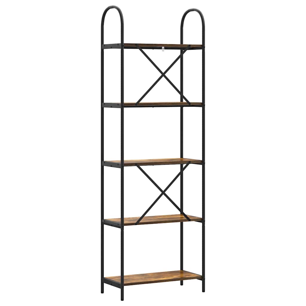 Libreria Rovere fumo 60 x 30 x 183 cm Legno multistrato