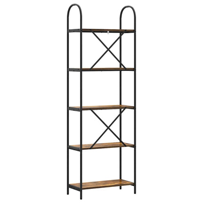 Libreria Rovere fumo 60 x 30 x 183 cm Legno multistrato