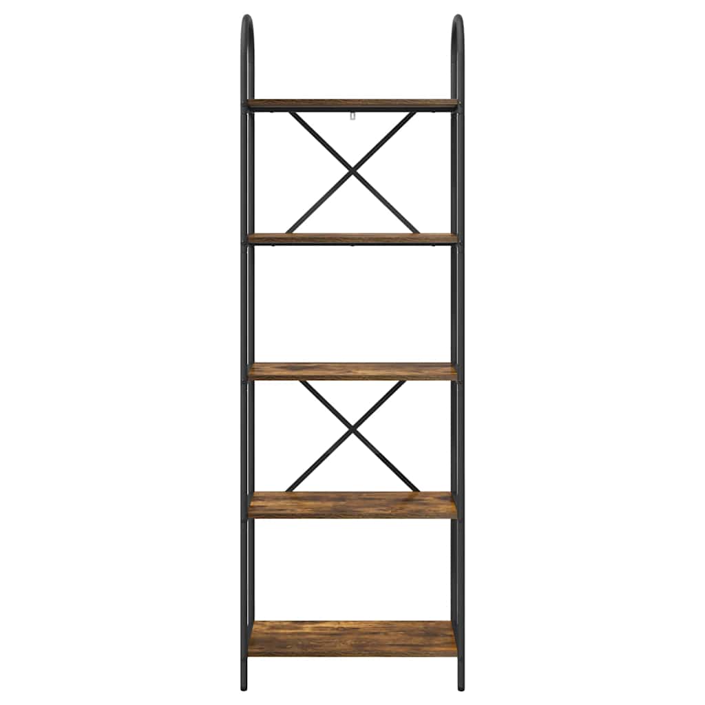 Libreria Rovere fumo 60 x 30 x 183 cm Legno multistrato