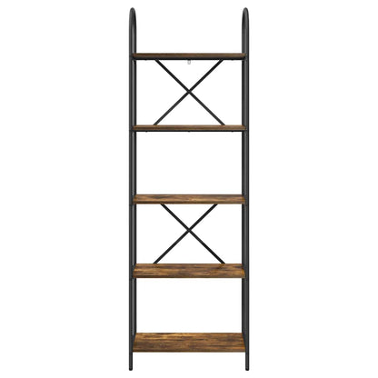 Libreria Rovere fumo 60 x 30 x 183 cm Legno multistrato