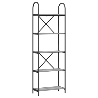 Libreria Grigio sonoma 60 x 30 x 183 cm Legno multistrato