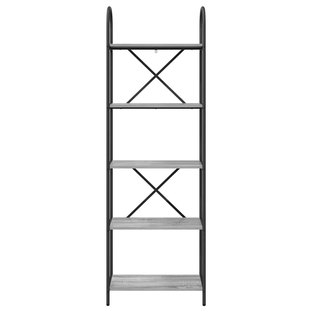 Libreria Grigio sonoma 60 x 30 x 183 cm Legno multistrato