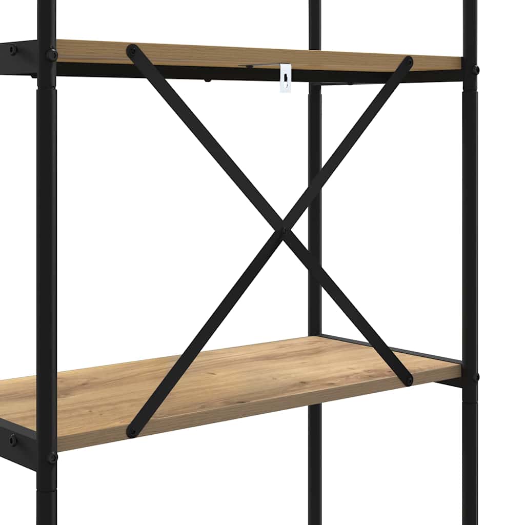 Libreria 5 livelli 60 x 30 x 183 cm Legno multistrato | homemem39