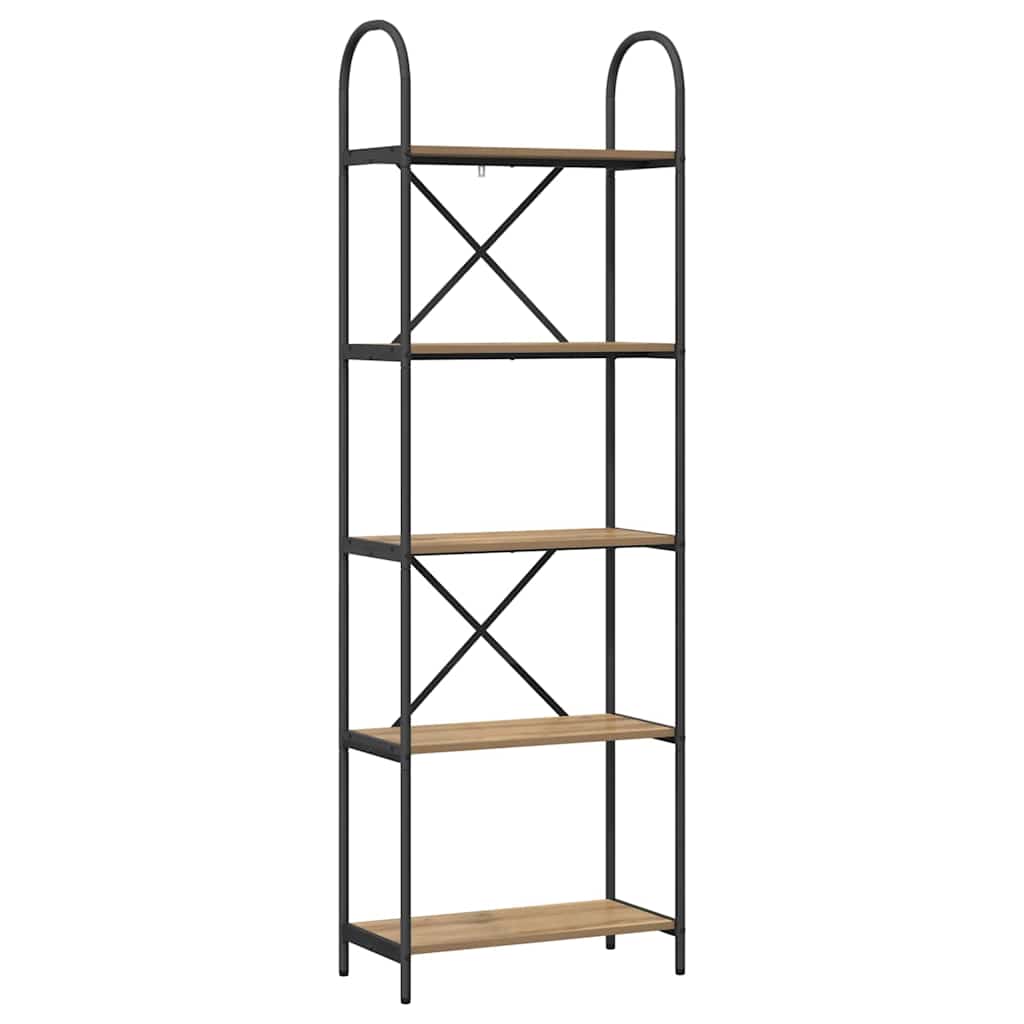 Libreria 5 livelli 60 x 30 x 183 cm Legno multistrato | homemem39