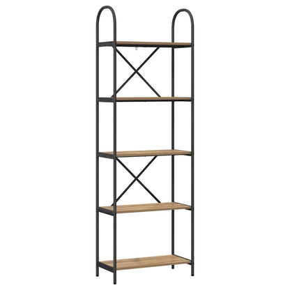 Libreria 5 livelli 60 x 30 x 183 cm Legno multistrato | homemem39