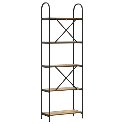 Libreria 5 livelli 60 x 30 x 183 cm Legno multistrato | homemem39