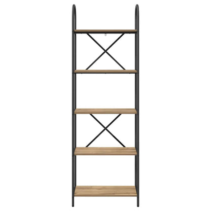 Libreria 5 livelli 60 x 30 x 183 cm Legno multistrato | homemem39