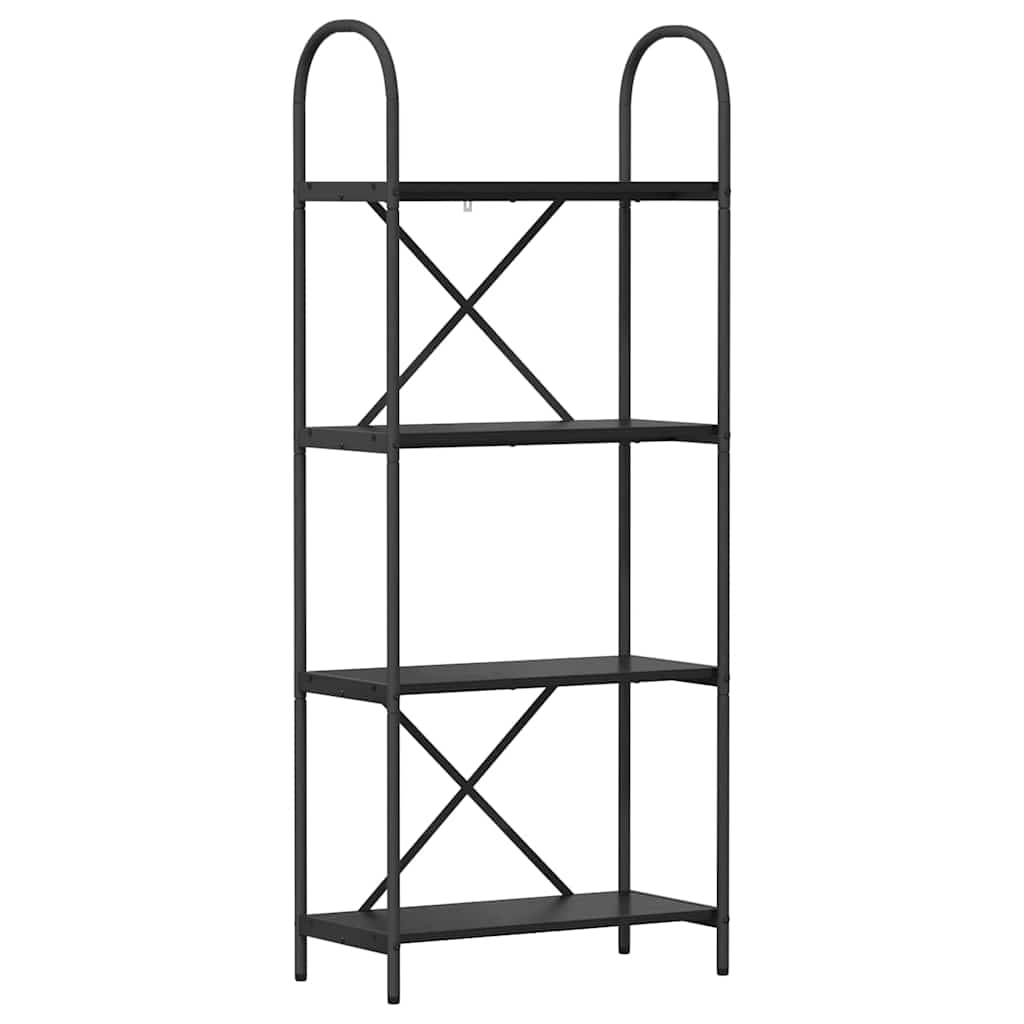 Libreria Rovere nero 60 x 30 x 146 cm Legno multistrato