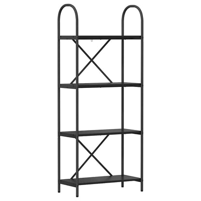 Libreria Rovere nero 60 x 30 x 146 cm Legno multistrato